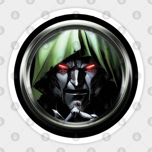 Doctor Doom Sticker by KOPY KAT